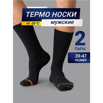 НОСКИ "ТЕРМО" МУЖСКИЕ (2 пары) 100W2-005