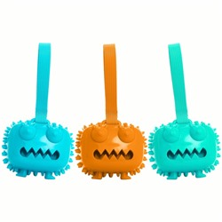 Игрушка под лакомства для собак «Квадратный монстр» 9 см, ТПР, микс цветов
