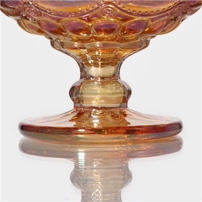 Креманка Magistro «Ла-Манш», 350 мл, 12×10.5 см, стекло, янтарная