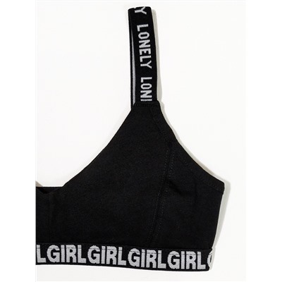 4024-02 Топ для девочки черный (BAYKAR)