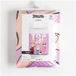 Покрывало 1.5-спальное «Этель» Top girl, 145×210 см, микрофибра