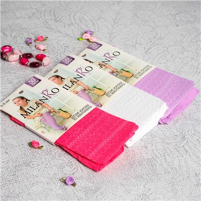 Детские ажурные колготки из микрофибры MilanKo AL-3300