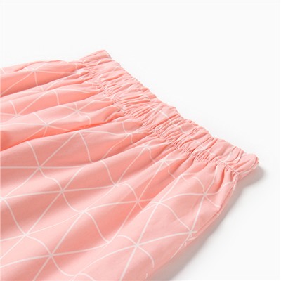 Брюки домашние женские KAFTAN «Ромбы», размер 40-42, розовые