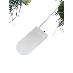 Декор настенный «Снежноягодник», 72×20 см, 18 LED, от батареек CR2032×2, свечение тёплое белое