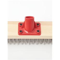 Щётка для пола с металлической щетиной, 40 см