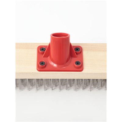 Щётка для пола с металлической щетиной, 40 см