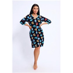 Халат 36974 (Темно-синий)