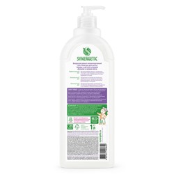 Гель-бальзам для мытья посуды и детских игрушек SYNERGETIC Базилик и свежая мята, биоразлагаемый, 1 л