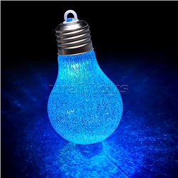 Набор новогодних украшений "Блестящие лампочки" (4шт х 10,5см)