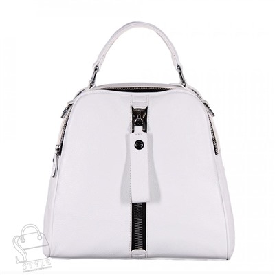 Рюкзак женский кожаный 99451 white Velina Fabbiano-Safenta/30