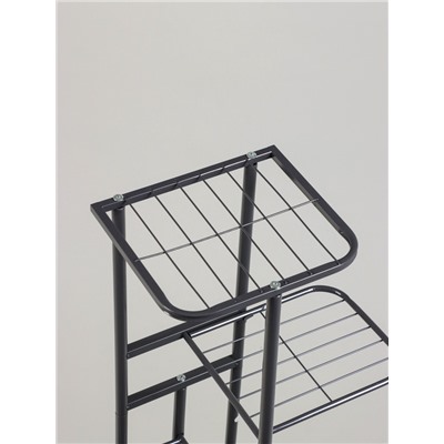 Подставка для цветов Greengo, 5 полок, 44×22×95 см, напольная, металл, тёмно-серая