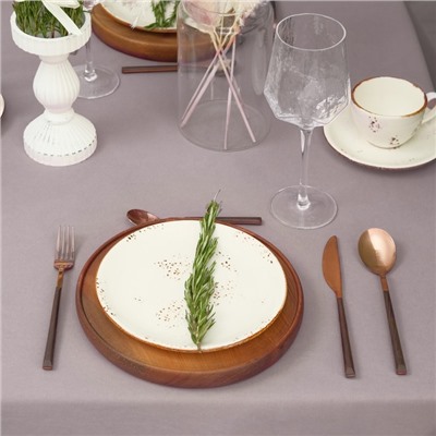 Скатерть Этель Kitchen 150×110 см, цвет сиреневый, 100% хлопок, саржа 220 г/м²