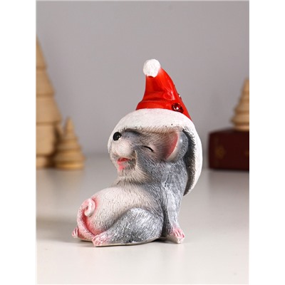 Фигурка полистоун «Мышонок новогодний», 11×7.5×8.5 см