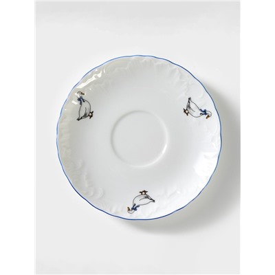 Блюдце «Рококо. Гуси», d=15.7 см