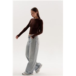 00024 лонгслив (Темный шоколад)