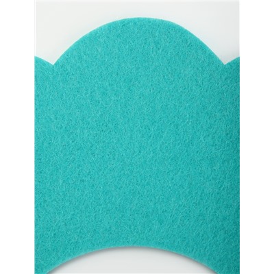 Ветеринарный воротник «Ромашка», размер M, фетр, бирюзовый