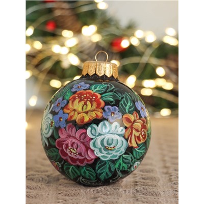 Набор из 4-х ёлочных шаров d=10 см «Блики счастья»