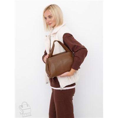 Сумка женская кожаная 0650CH brown Polina&Eiterou  в Новосибирске