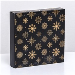Коробка под 16 конфет «Новогодняя», 17.5×17.5×3.5 см
