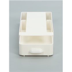 Ящик для хранения, скрытый потайной под стол, 20×9×4 см, белый