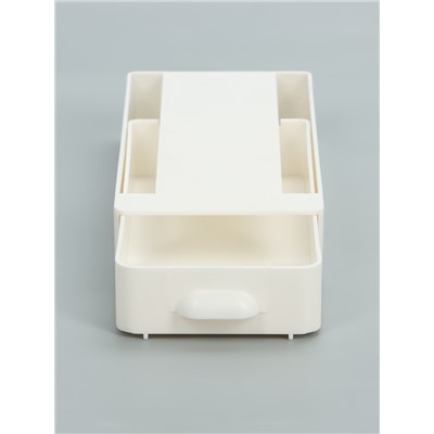 Ящик для хранения, скрытый потайной под стол, 20×9×4 см, белый