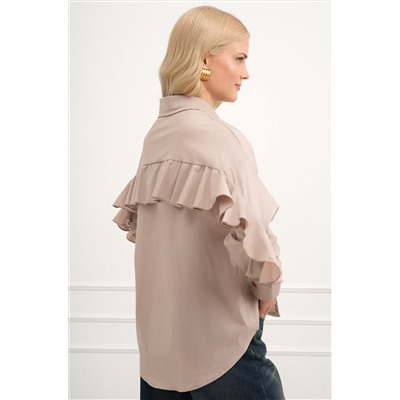 Женская нарядная рубашка с длинным рукавом Happyfox