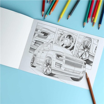 Книжка-раскраска 145х210 мм 4л "Крутые гонки" "ВНЕДОРОЖНИКИ" 72326 Феникс