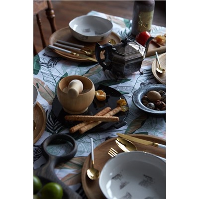 Скатерть Доляна Modern kitchen, 220×144 см, 100% хлопок, 164 г/м²