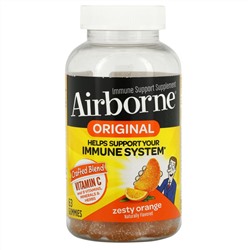 AirBorne, Original Immune Support Supplement, Zesty Orange, 63 Gummies