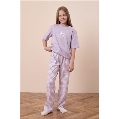 Пижама футболка и брюки М225125Псб