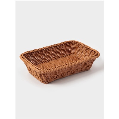 Корзина для продуктов Доляна, 30×19.5×6 см, коричневая