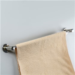 Держатель для полотенец одинарный, 61×5×8.5 см, хром