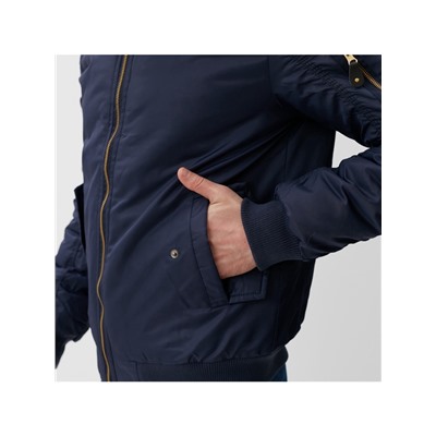 Бомбер мужской на молнии MIST, размер 52, синий