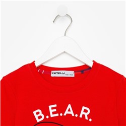 Пижама новогодняя детская KAFTAN «Bear» размер 28 (86-92)