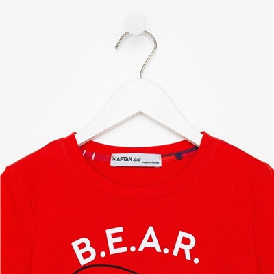 Пижама новогодняя детская KAFTAN «Bear» размер 28 (86-92)