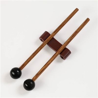 Глюкофон - музыкальный инструмент, красный, 8 лепестков, 15×9 см