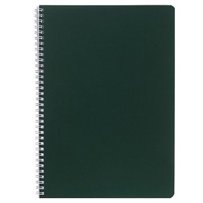 Тетрадь А4  96л клетка на спирали "СОЛО. Малахит" софт-тач ,перф. на отрыв (092884) Хатбер