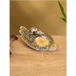 Подставка под благовония «Мудра», 14×7.5 см, алюминий