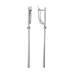Серьги из серебра без вставки, Л-21367