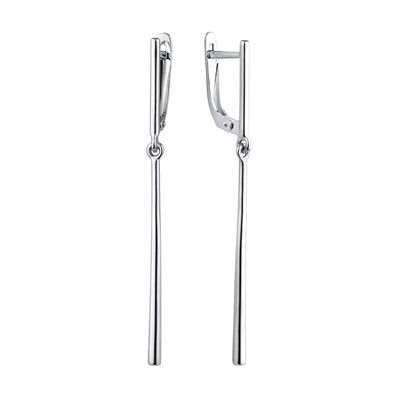 Серьги из серебра без вставки, Л-21367