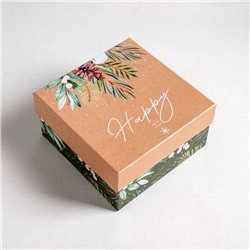 Набор подарочных коробок 5 в 1 «Зимний», 14×14×8 - 22×22×12 см, Новый год