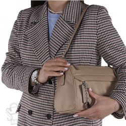 Сумка женская кожаная 22-09VG beige Vitelli Grassi
