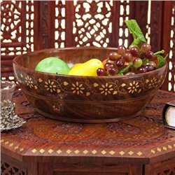 Салатник «Ромашка», 10×30×30 см, дерево