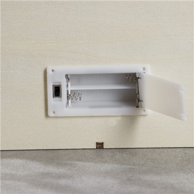 Светодиодная фигура «Счастливые каникулы» 22×22×4 см, дерево, батарейки АААх2 (не в комплекте), свечение тёплое белое