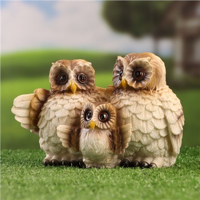 Фигурка полистоун TAKE IT EASY «Семья сов», 18×9×12 см