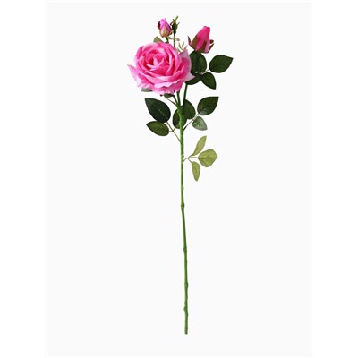 Цветы искусственные «Роза Вхите», h=66 см, розовые
