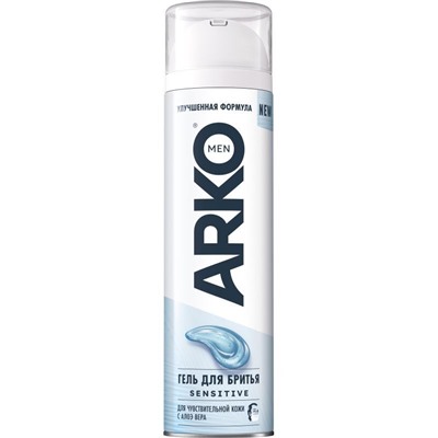 Гель для бритья ARKO MEN Sensitive Для чувствительной кожи 200мл