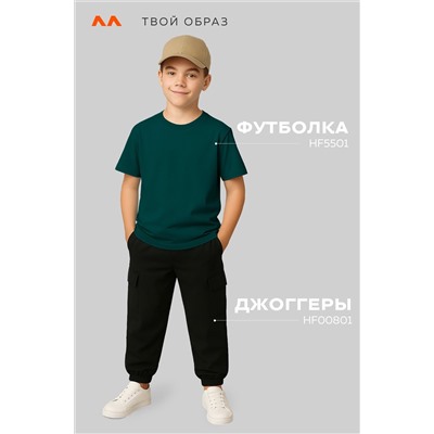 Детская однотонная футболка Happyfox