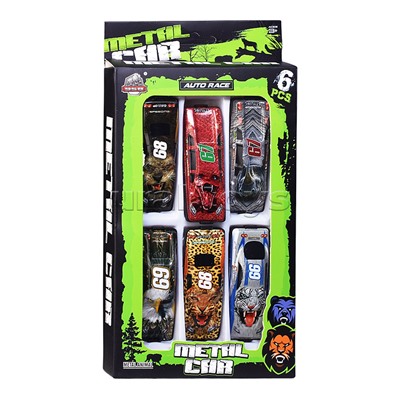 Набор машин "Звериная мощь" в коробке