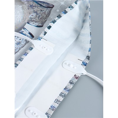 Пакет новогодний «Лёд», полиэтиленовый с пластиковой ручкой, 38×35 см